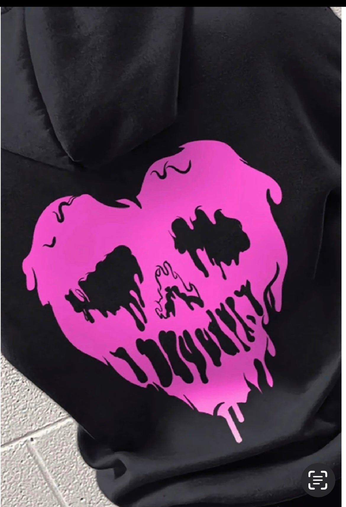 Pink heart hoodie