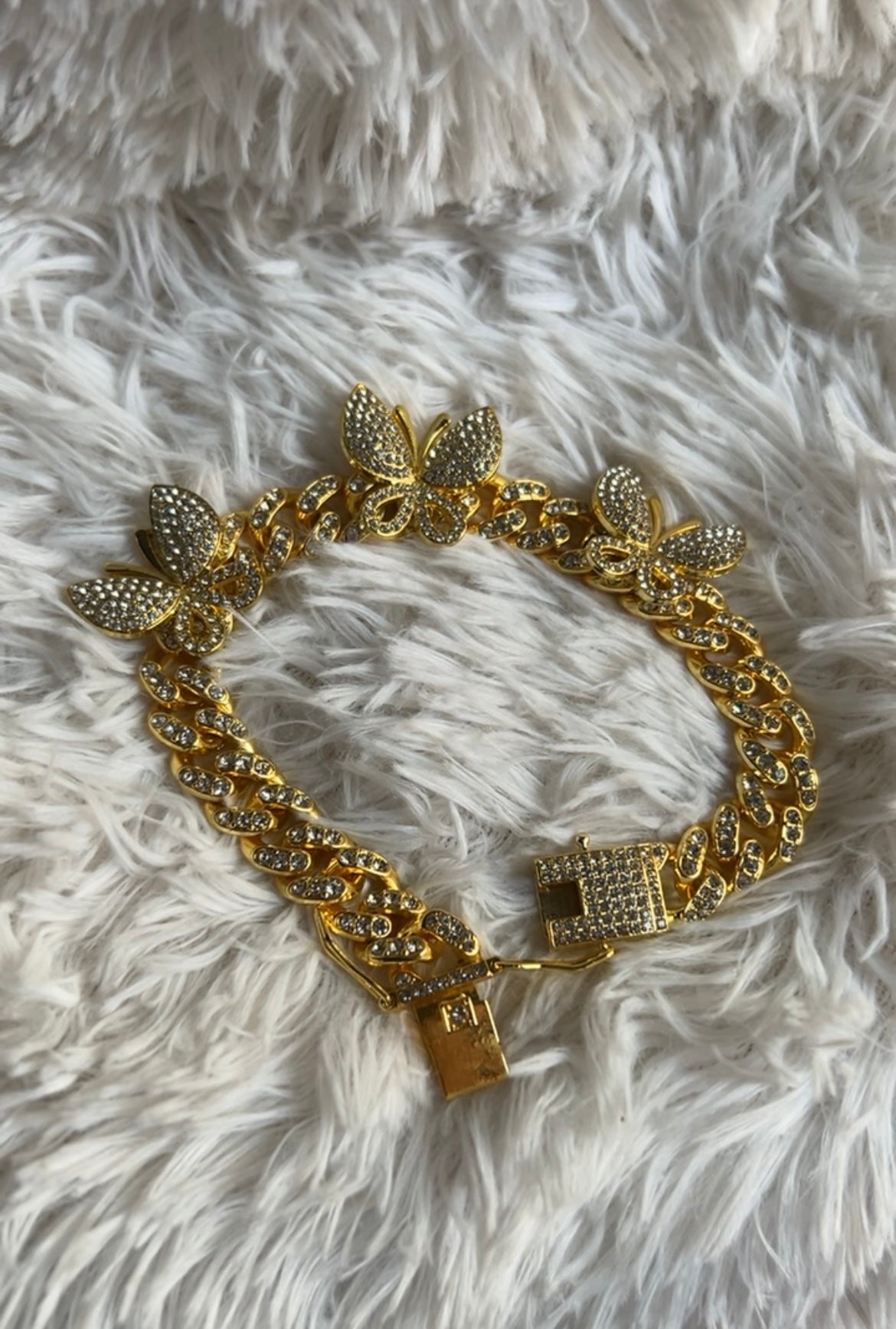 Bling Butterfly anklet