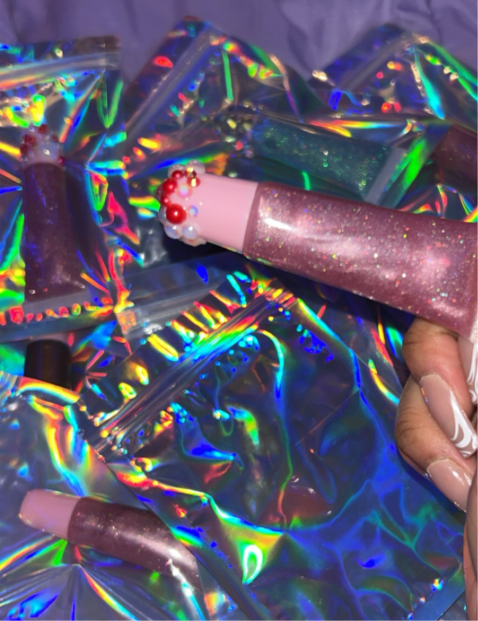 Pink glitter
