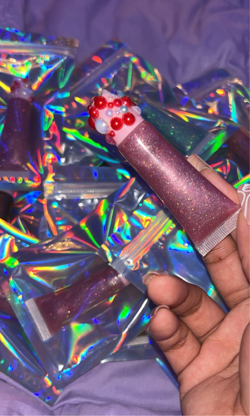 Pink glitter