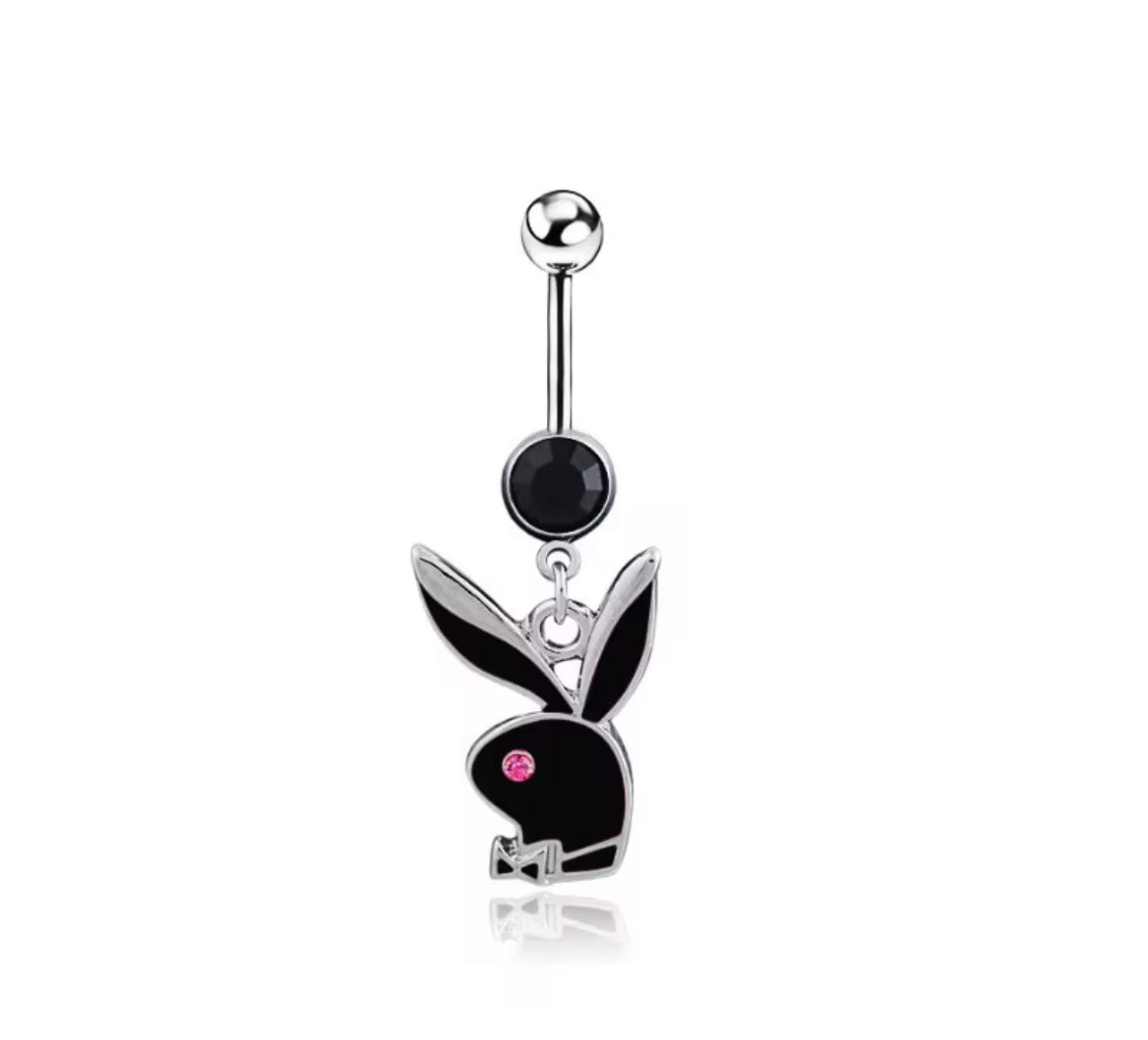 Playboy belly ring