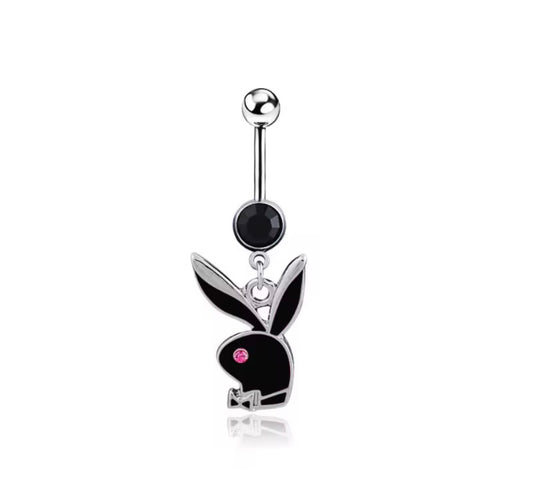 Playboy belly ring