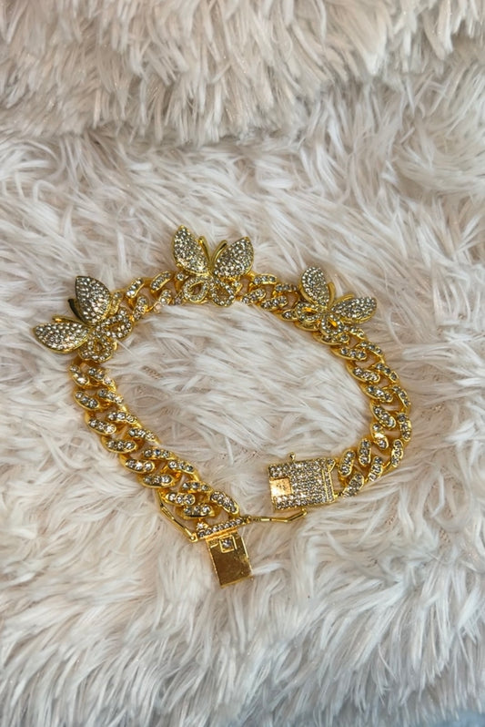 Bling Butterfly anklet