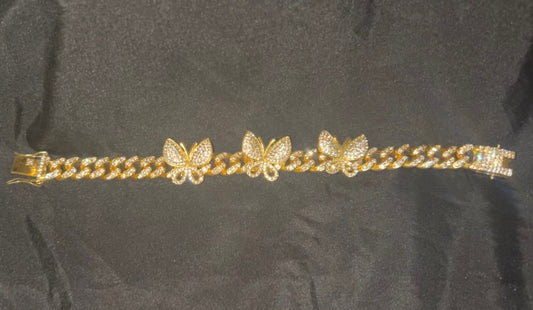 Bling Butterfly anklet